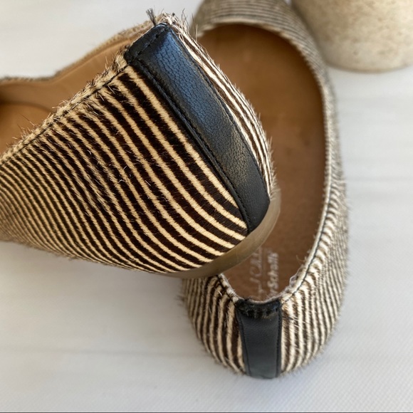 Dr. Scholls Calf hair brown stripe flats 7 - Picture 2 of 6